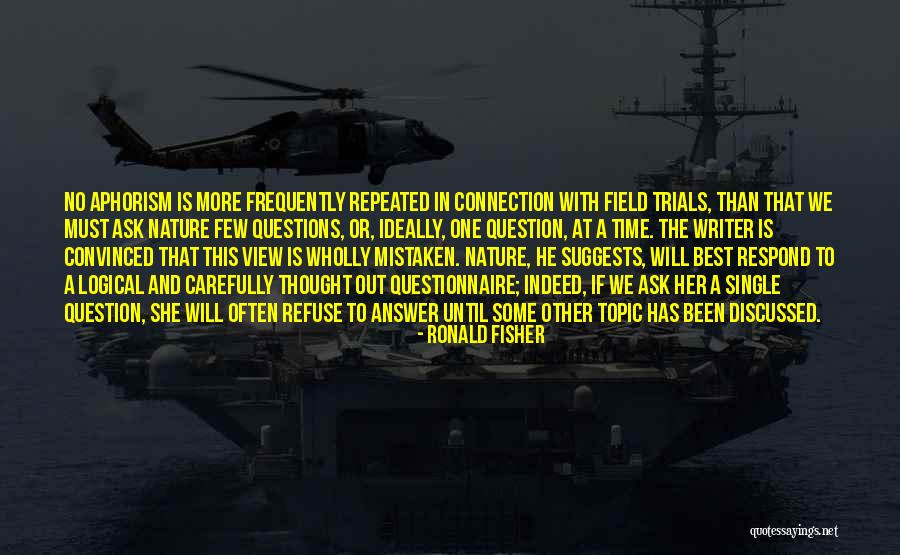 Prehistorically Quotes By Ronald Fisher Prehistorically Quotes By Ronald Fisher