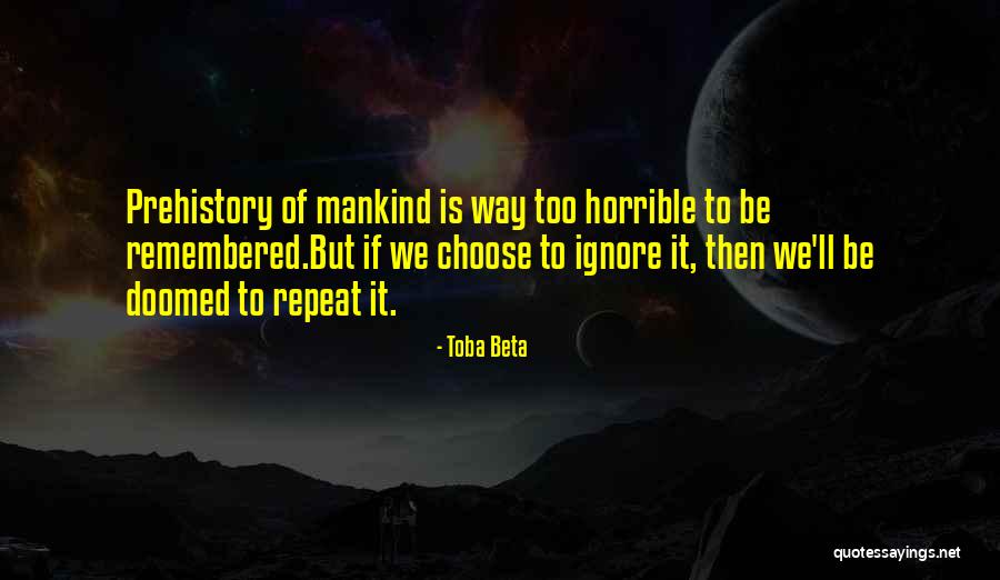 Prehistory Quotes By Toba Beta