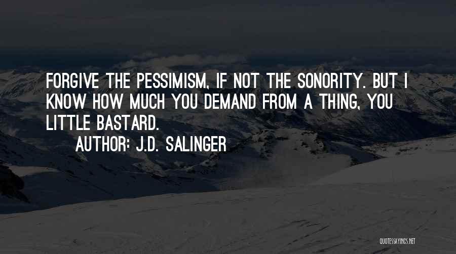 Prehuman Ancestors Quotes By J.D. Salinger