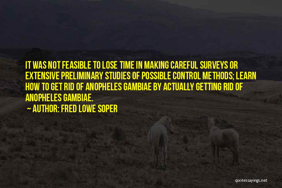 Preliminary Quotes By Fred Lowe Soper