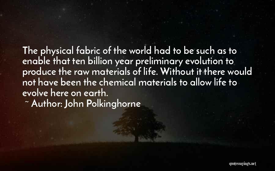 Preliminary Quotes By John Polkinghorne