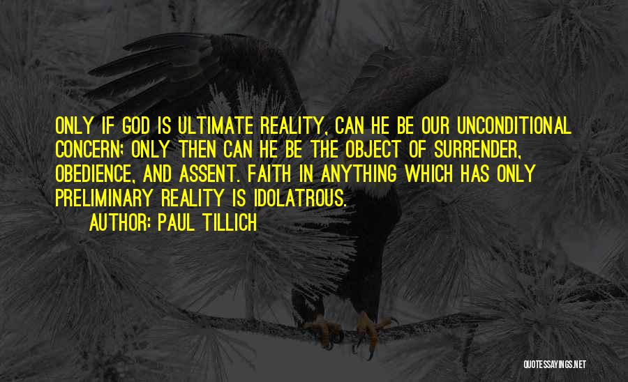 Preliminary Quotes By Paul Tillich