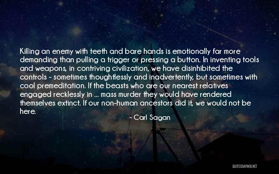 Premeditation Murder Quotes By Carl Sagan