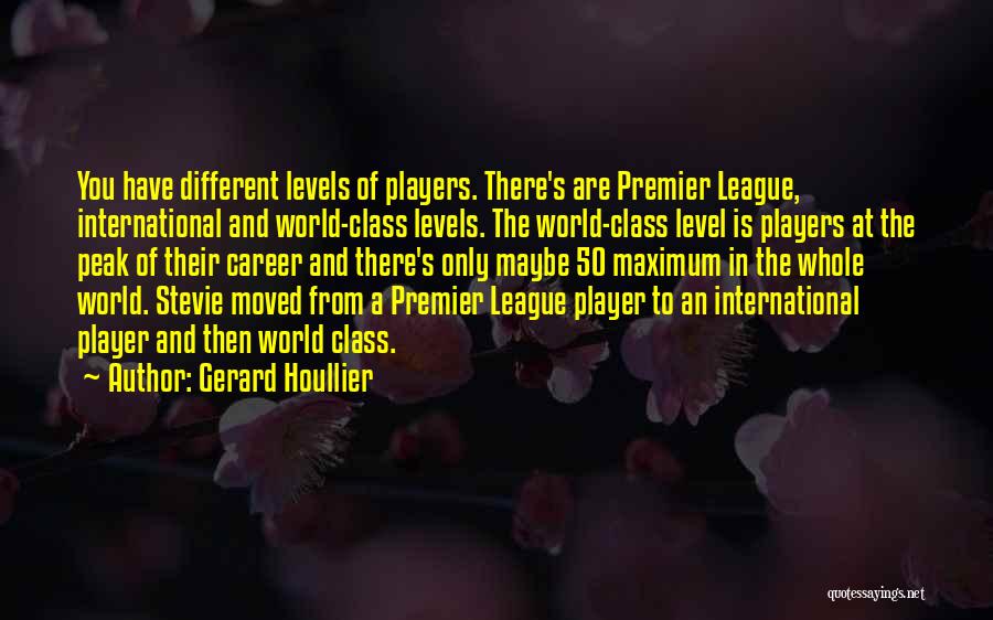 Premier League Best Quotes By Gerard Houllier