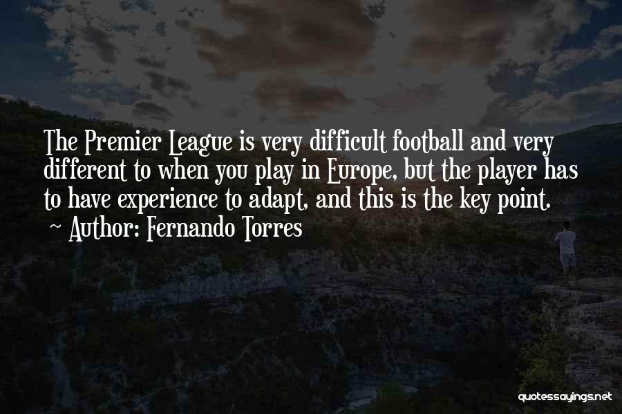 Premier League Football Quotes By Fernando Torres