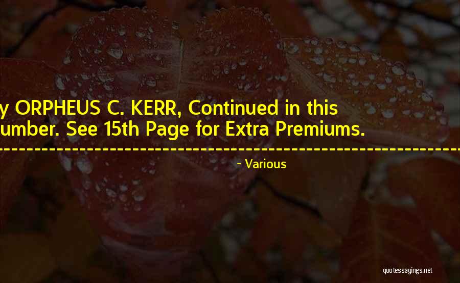 Premiums Quotes By Various Premiums Quotes By Various