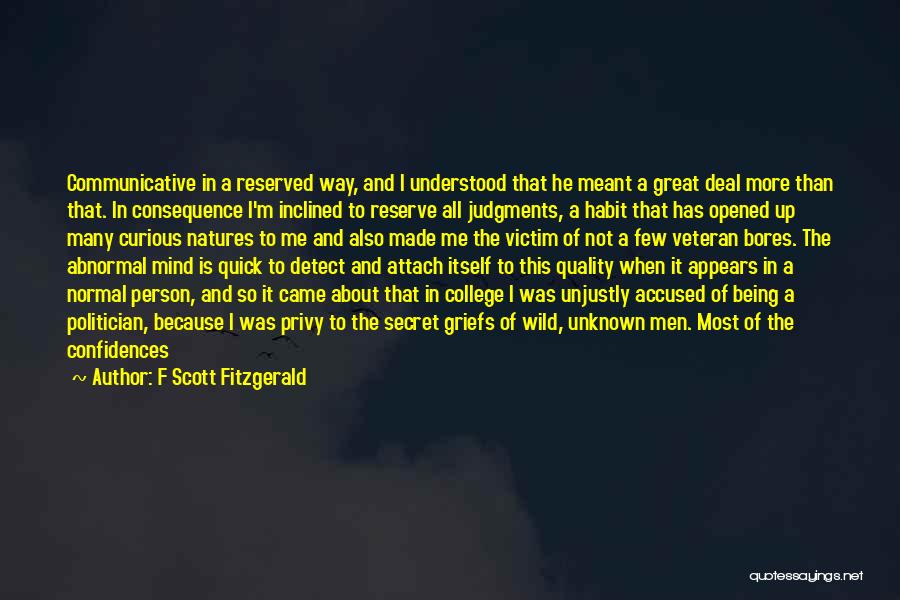 Preoccupation Quotes By F Scott Fitzgerald