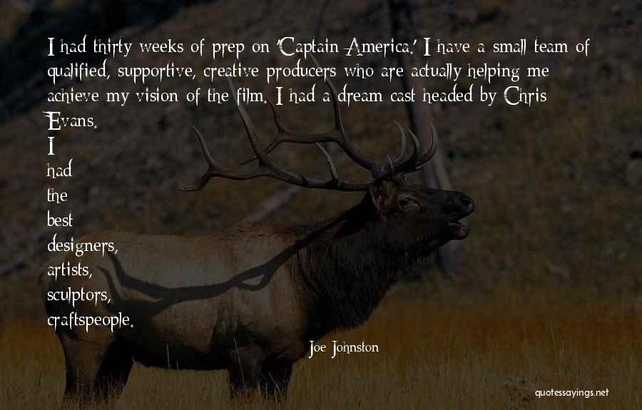 Prep Team Quotes By Joe Johnston Prep Team Quotes By Joe Johnston