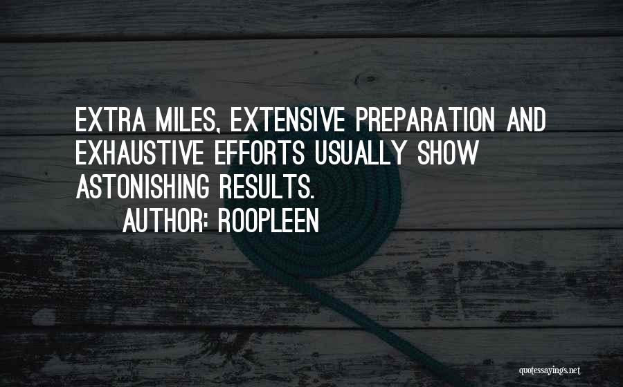 Preparation For Success Quotes By Roopleen