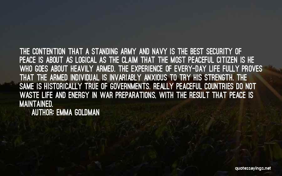Preparations Quotes By Emma Goldman