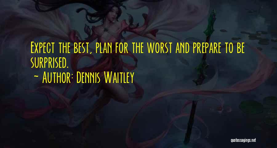 Prepare For The Worst Quotes By Dennis Waitley