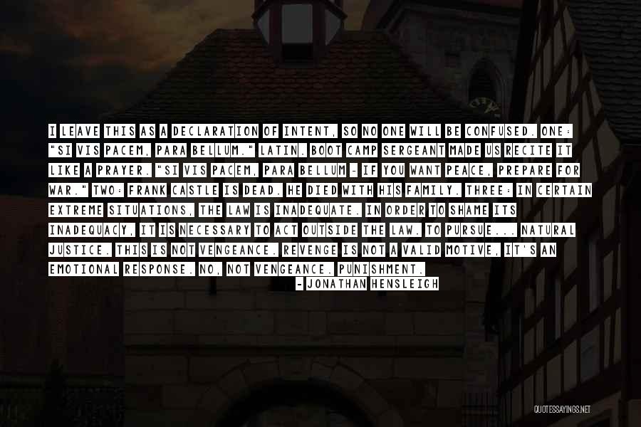 Prepare For War Quotes By Jonathan Hensleigh