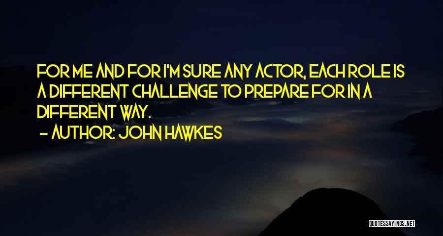 Prepare Me Quotes By John Hawkes