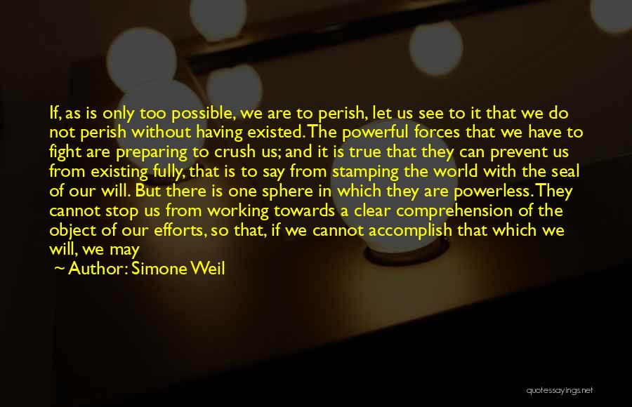 Preparing For A Fight Quotes By Simone Weil