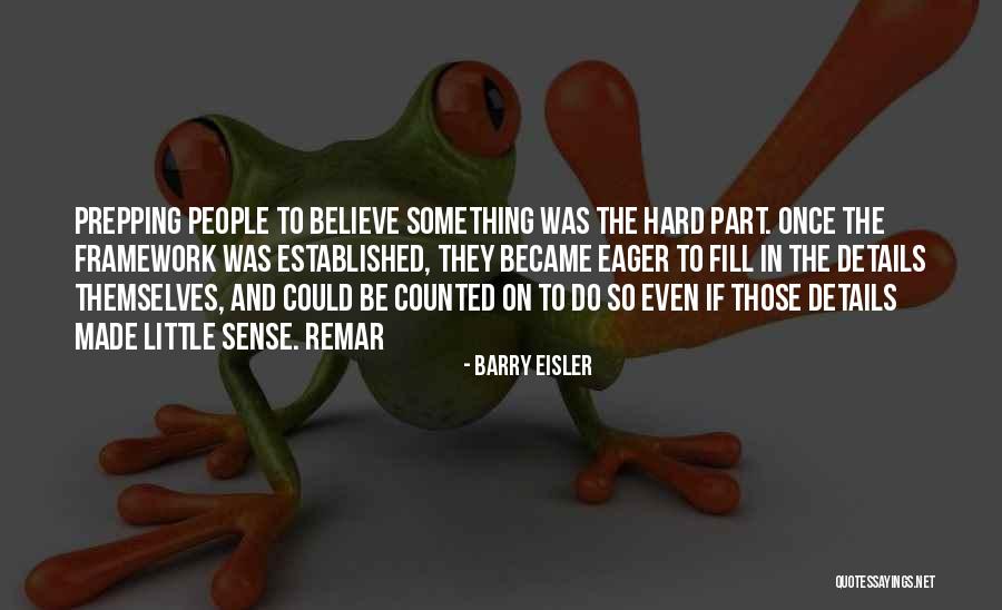 Prepping Quotes By Barry Eisler