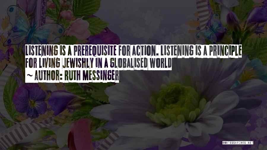 Prerequisite Quotes By Ruth Messinger