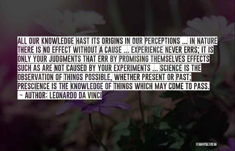 Prescience Quotes By Leonardo Da Vinci