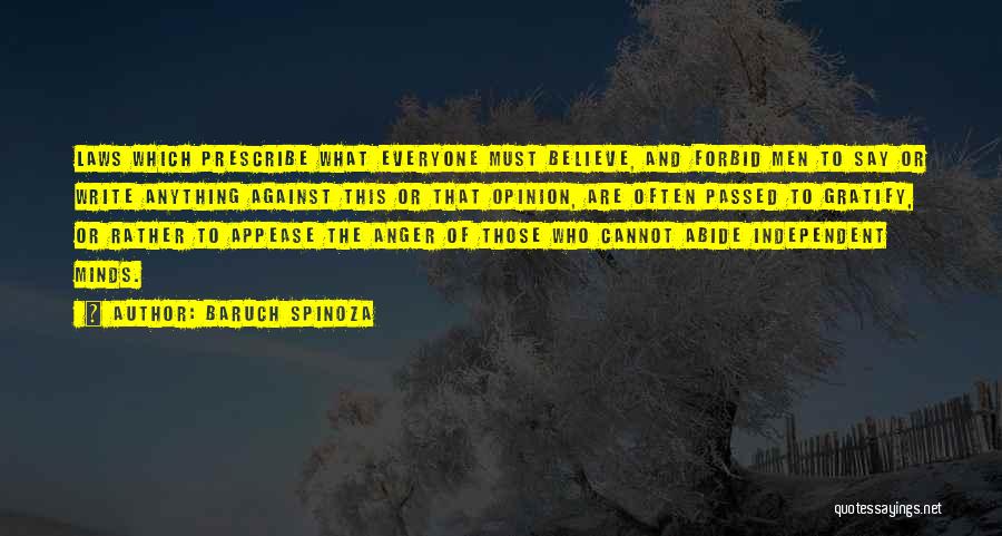 Prescribe Quotes By Baruch Spinoza