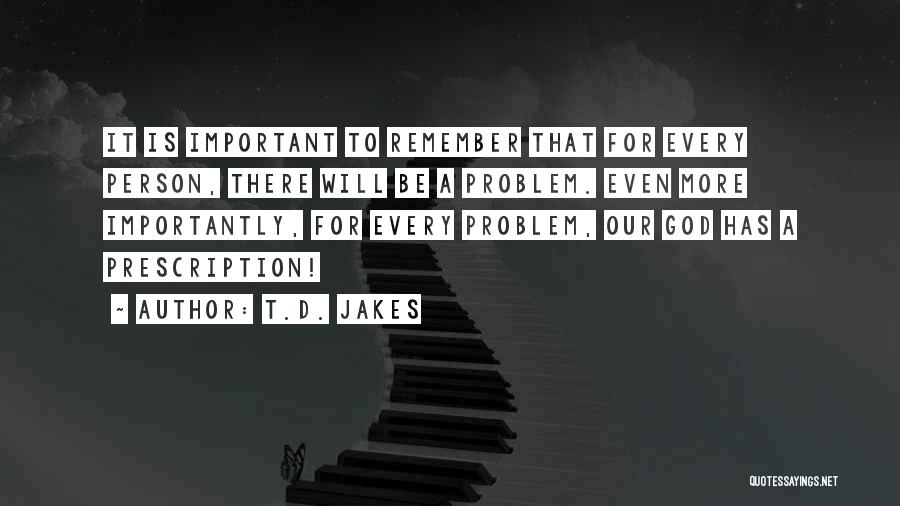 Prescription Quotes By T.D. Jakes
