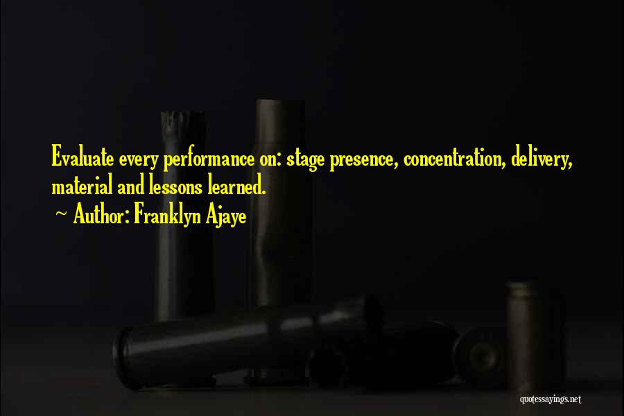 Presence Quotes By Franklyn Ajaye