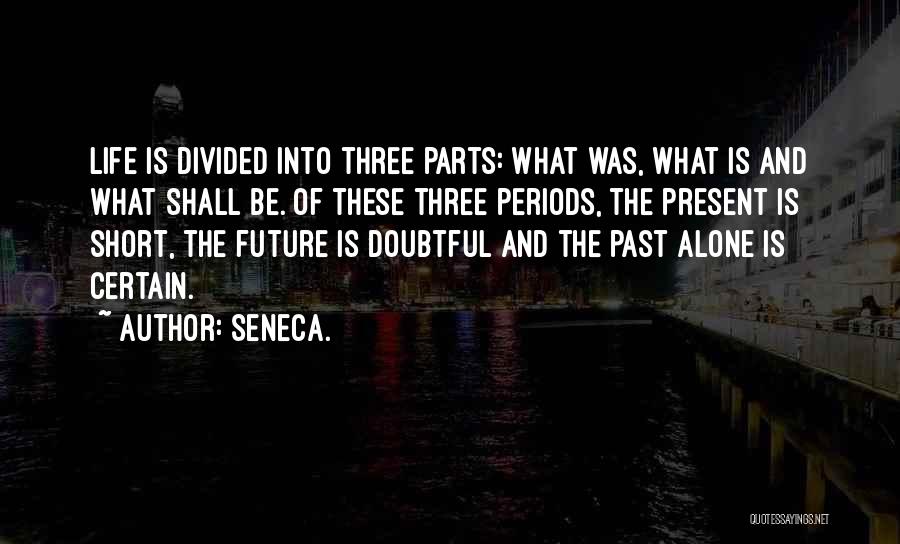 Present And Past Quotes By Seneca.