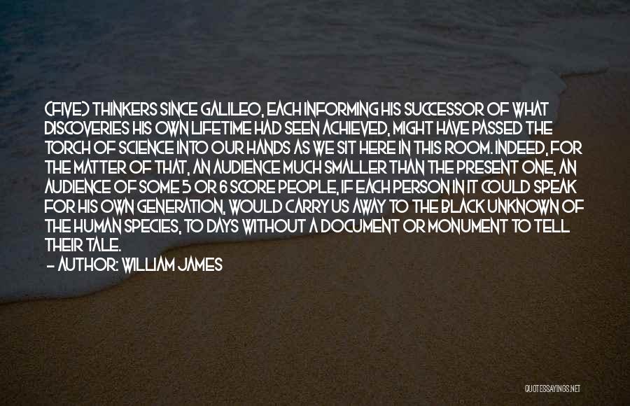 Present To An Audience Quotes By William James