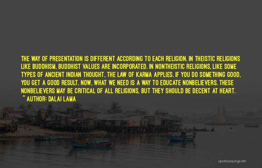 Presentation Quotes By Dalai Lama