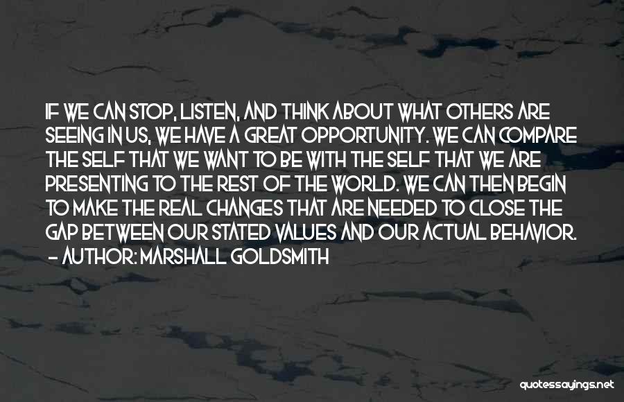 Presenting Self Quotes By Marshall Goldsmith