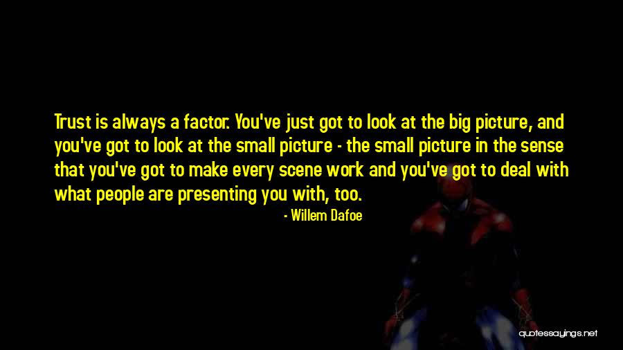 Presenting Yourself Quotes By Willem Dafoe