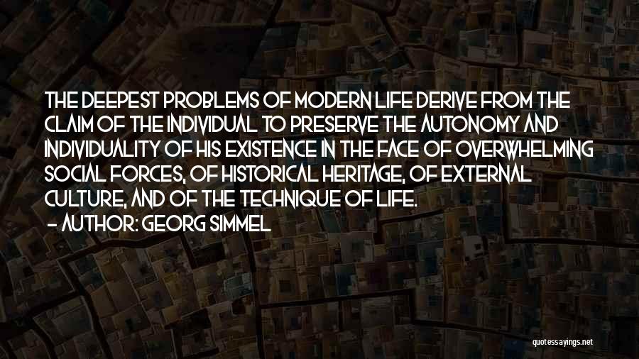 Preserve Culture Quotes By Georg Simmel