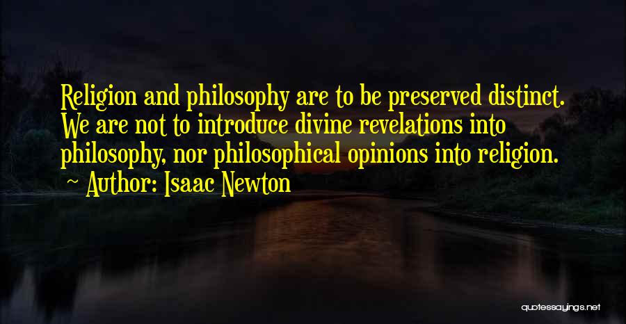 Preserved Quotes By Isaac Newton