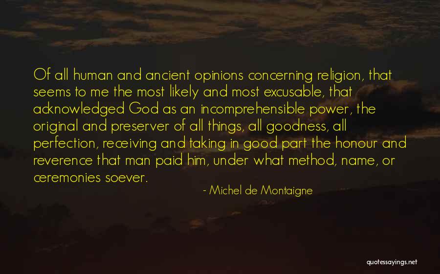 Preserver Quotes By Michel De Montaigne