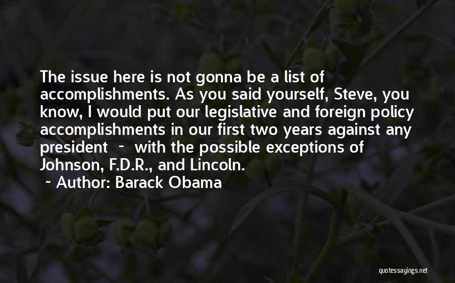 President Johnson Quotes By Barack Obama