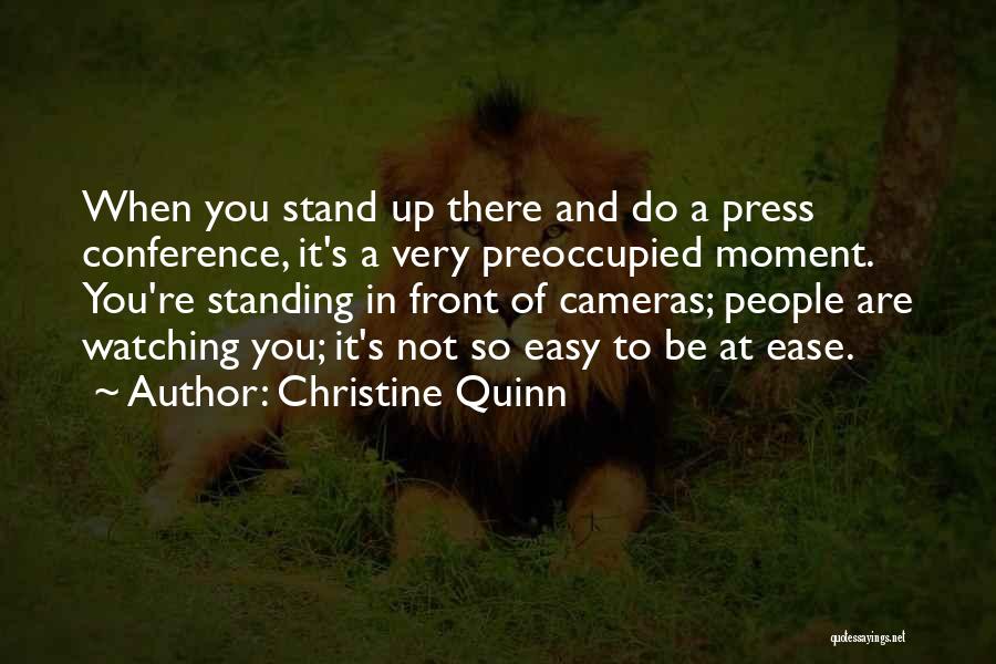 Press Conference Quotes By Christine Quinn