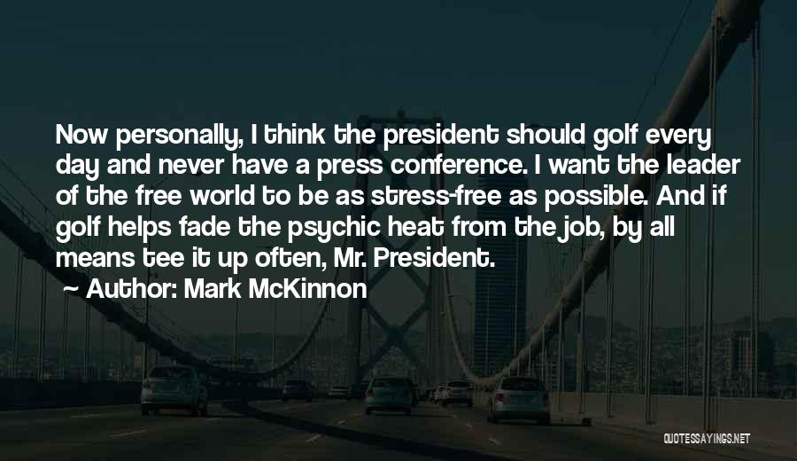 Press Conference Quotes By Mark McKinnon