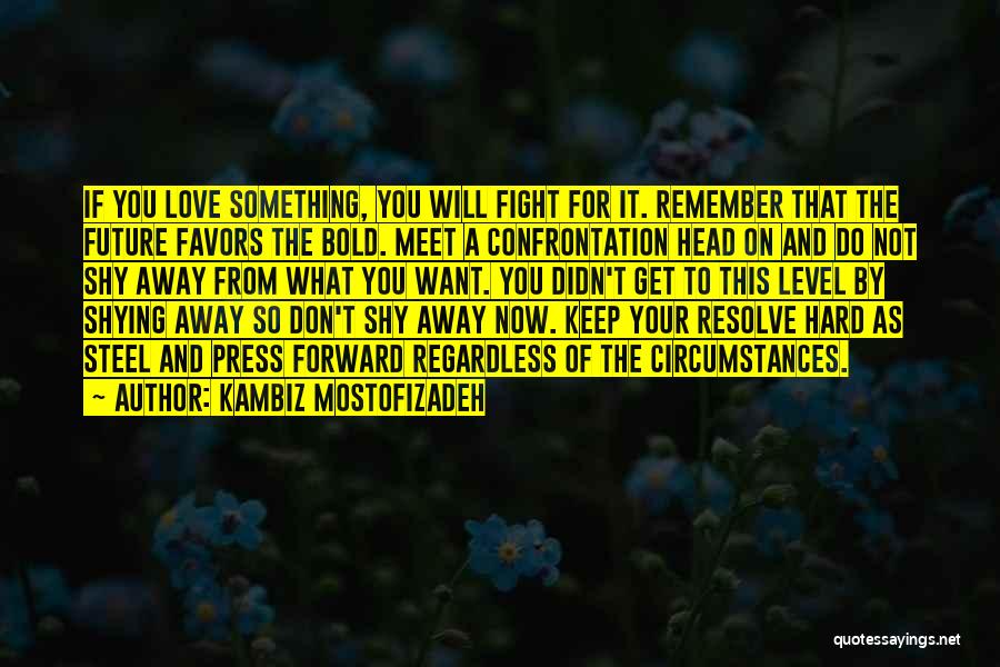 Press Forward Quotes By Kambiz Mostofizadeh