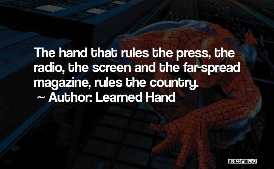 Press Media Quotes By Learned Hand