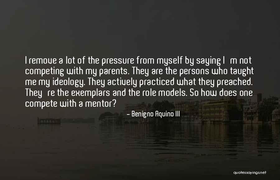 Pressure From Parents Quotes By Benigno Aquino III