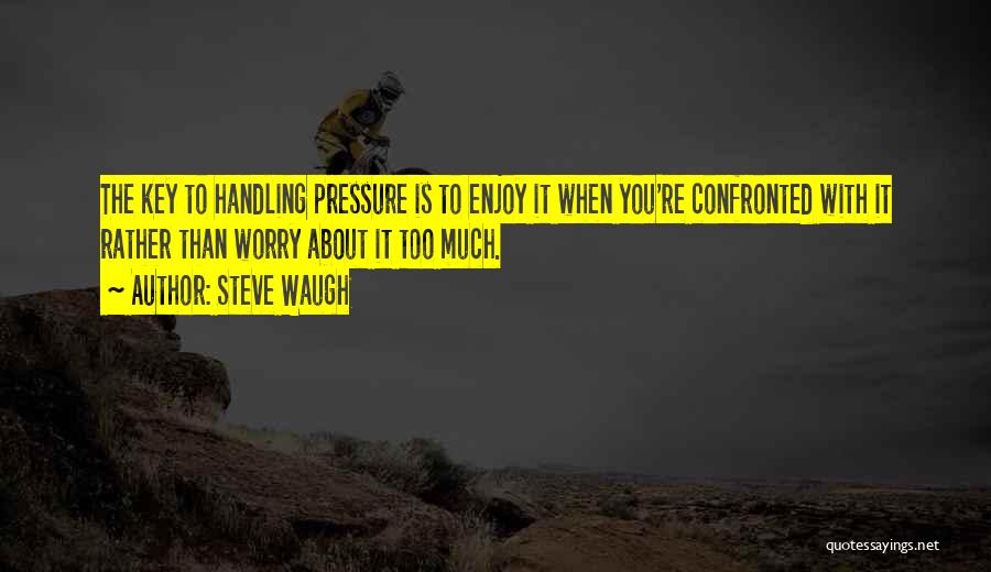 Pressure Handling Quotes By Steve Waugh