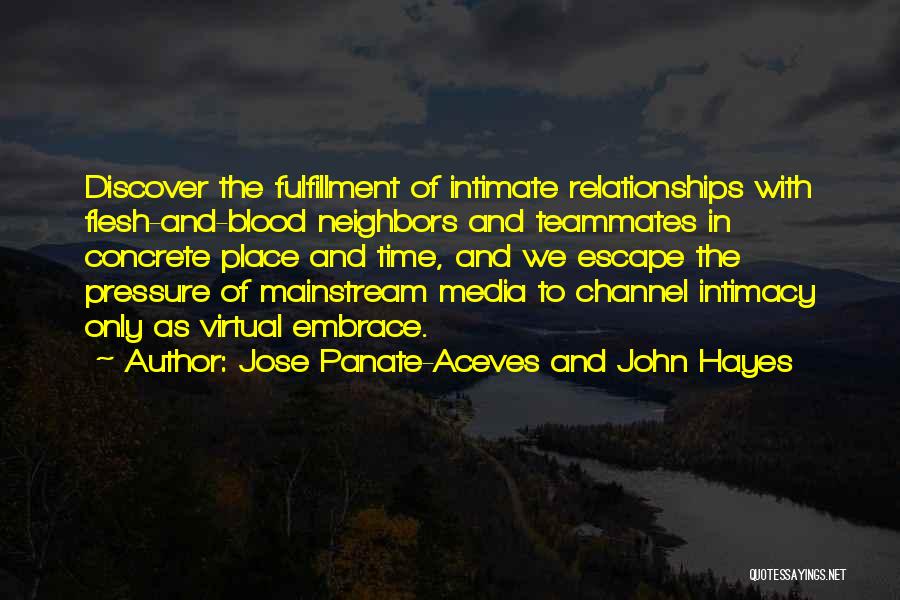 Pressure In Relationships Quotes By Jose Panate-Aceves And John Hayes
