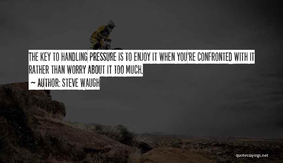 Pressure Quotes By Steve Waugh