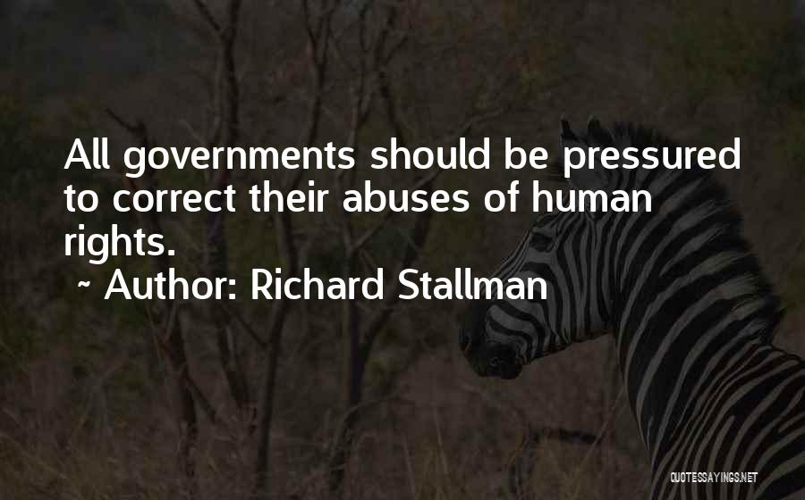 Pressured Quotes By Richard Stallman