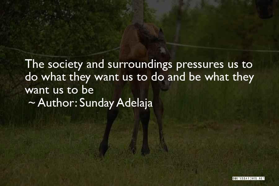 Pressures Of Society Quotes By Sunday Adelaja