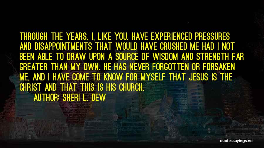 Pressures Quotes By Sheri L. Dew