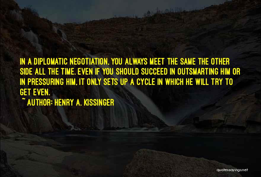 Pressuring Yourself Quotes By Henry A. Kissinger