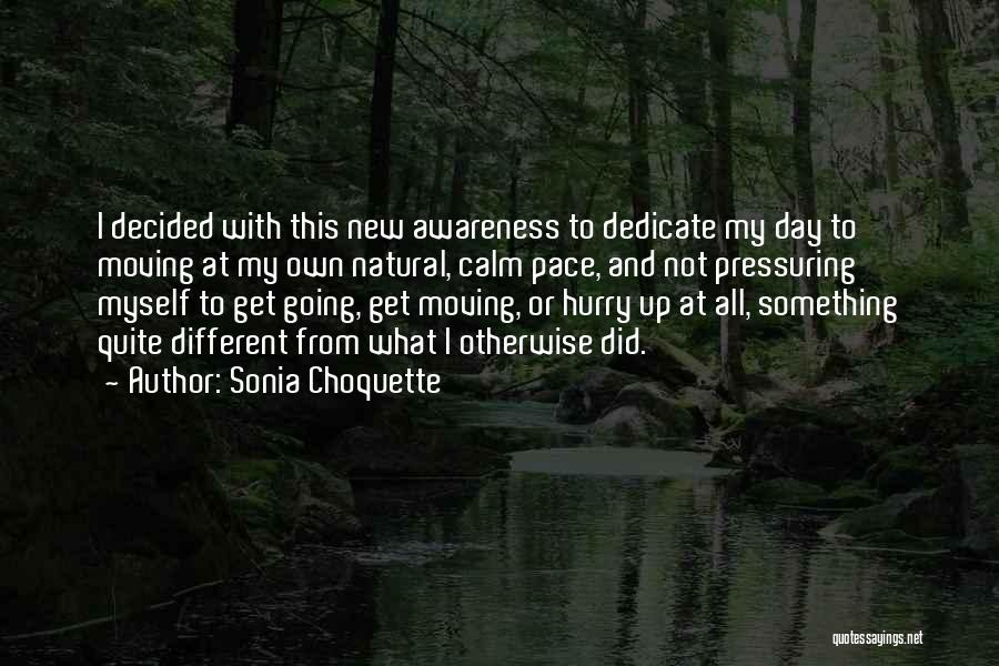 Pressuring Yourself Quotes By Sonia Choquette
