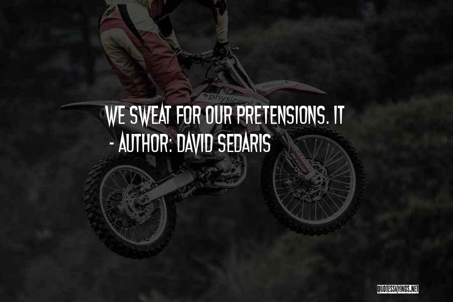 Pretensions Quotes By David Sedaris