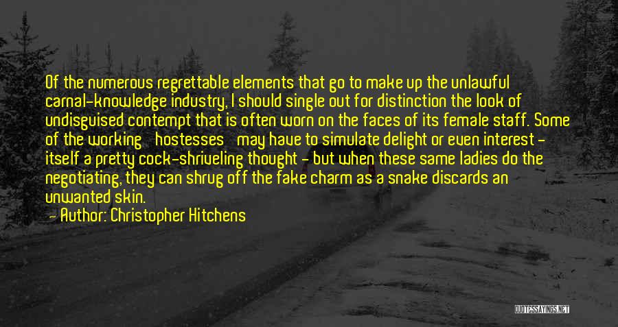 Pretty Faces Quotes By Christopher Hitchens