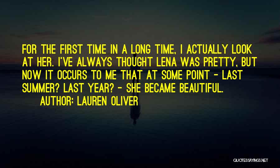 Pretty To Look At Quotes By Lauren Oliver