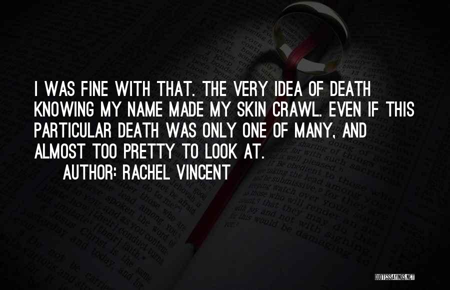 Pretty To Look At Quotes By Rachel Vincent